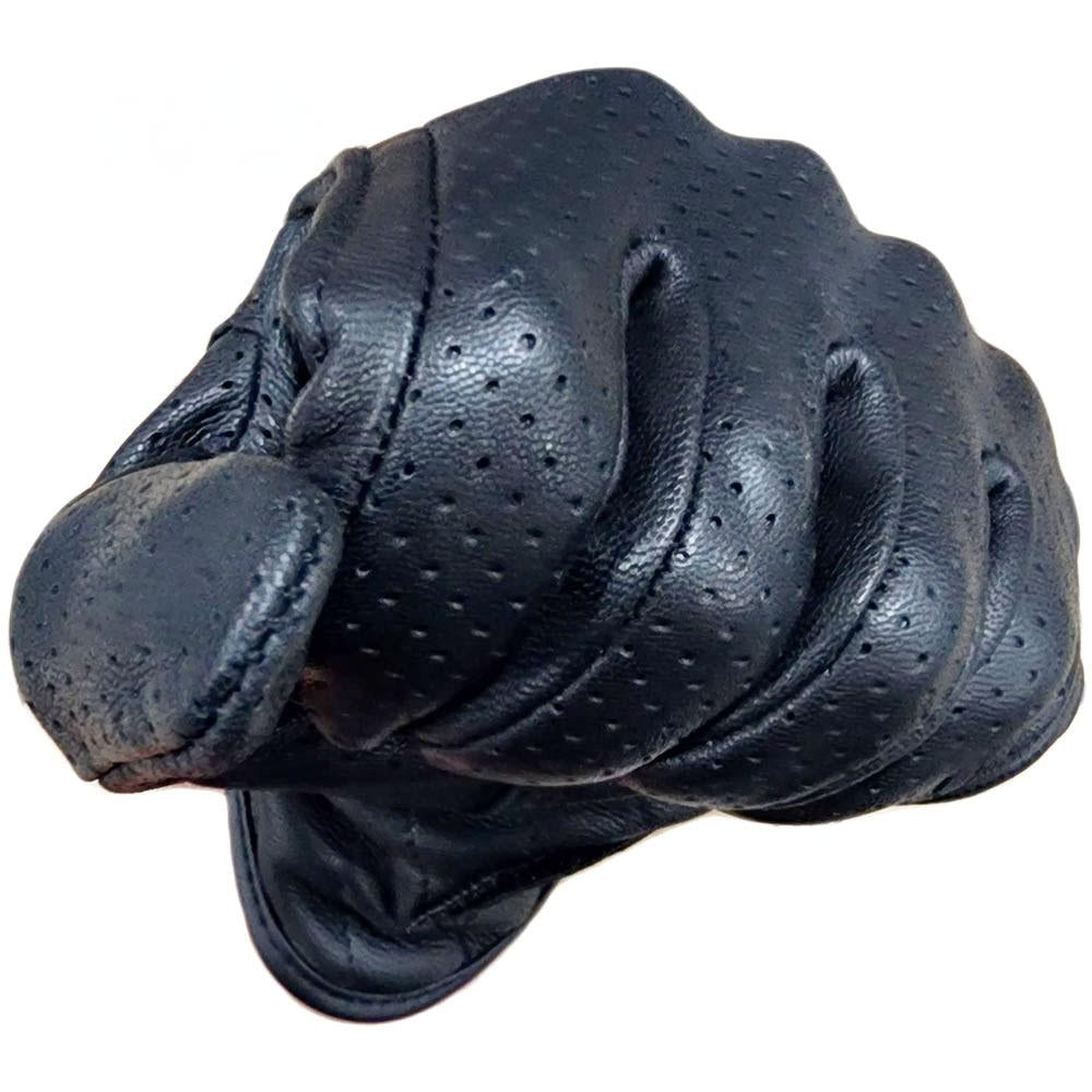 Perforated Gloves with Rubber Knuckles