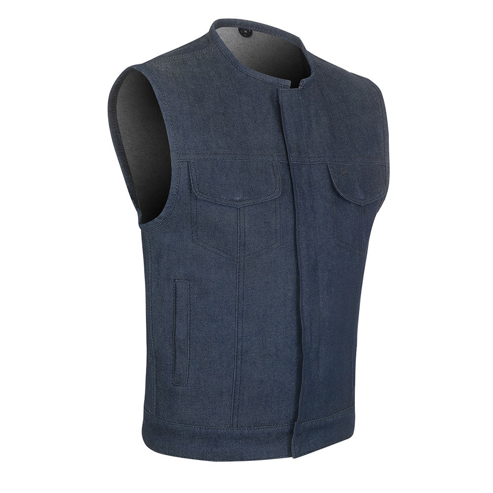 Blue Force Vest - (Rolled Collar) - “Tactical Grit. Classic Command.”