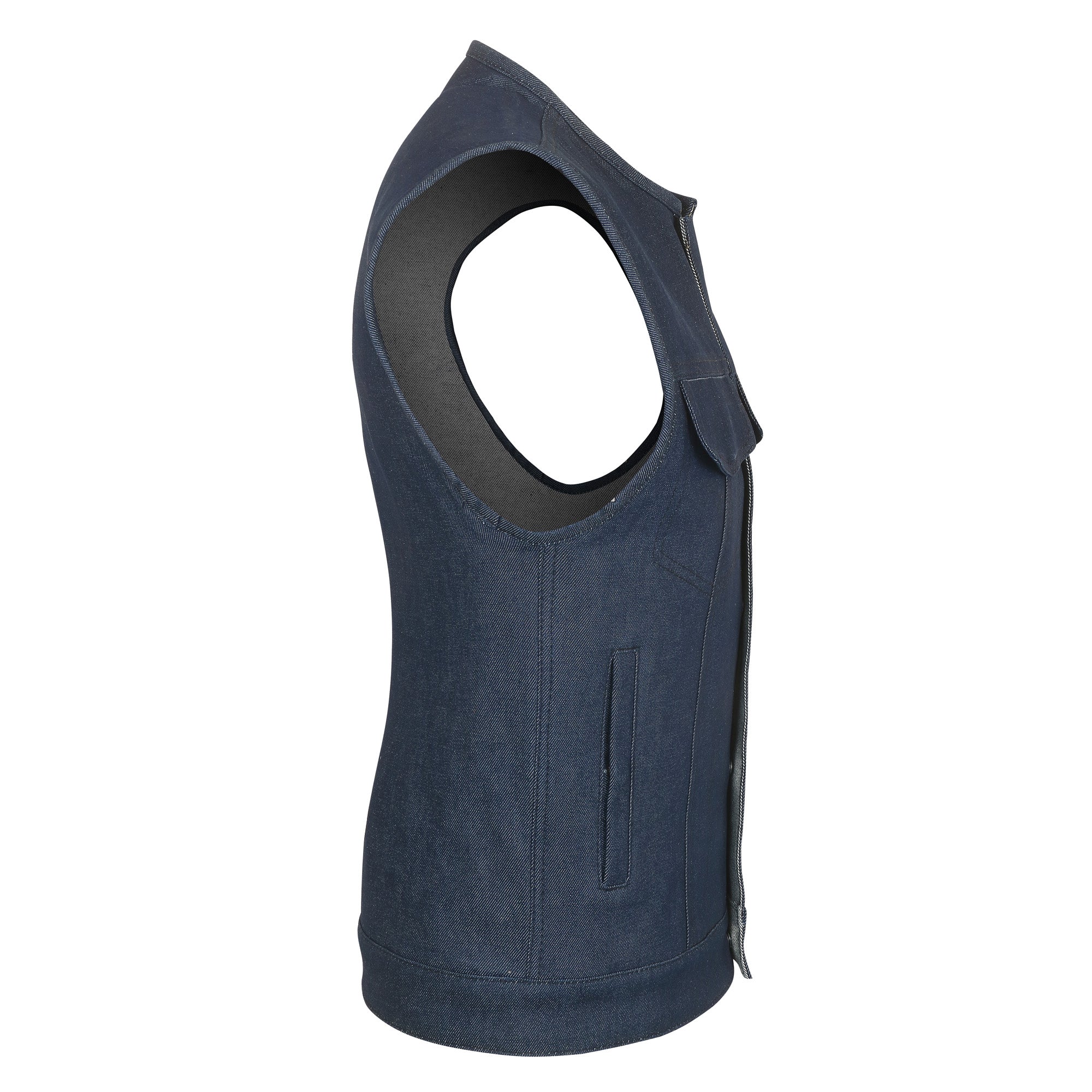 Blue Force Vest - (Rolled Collar) - “Tactical Grit. Classic Command.”