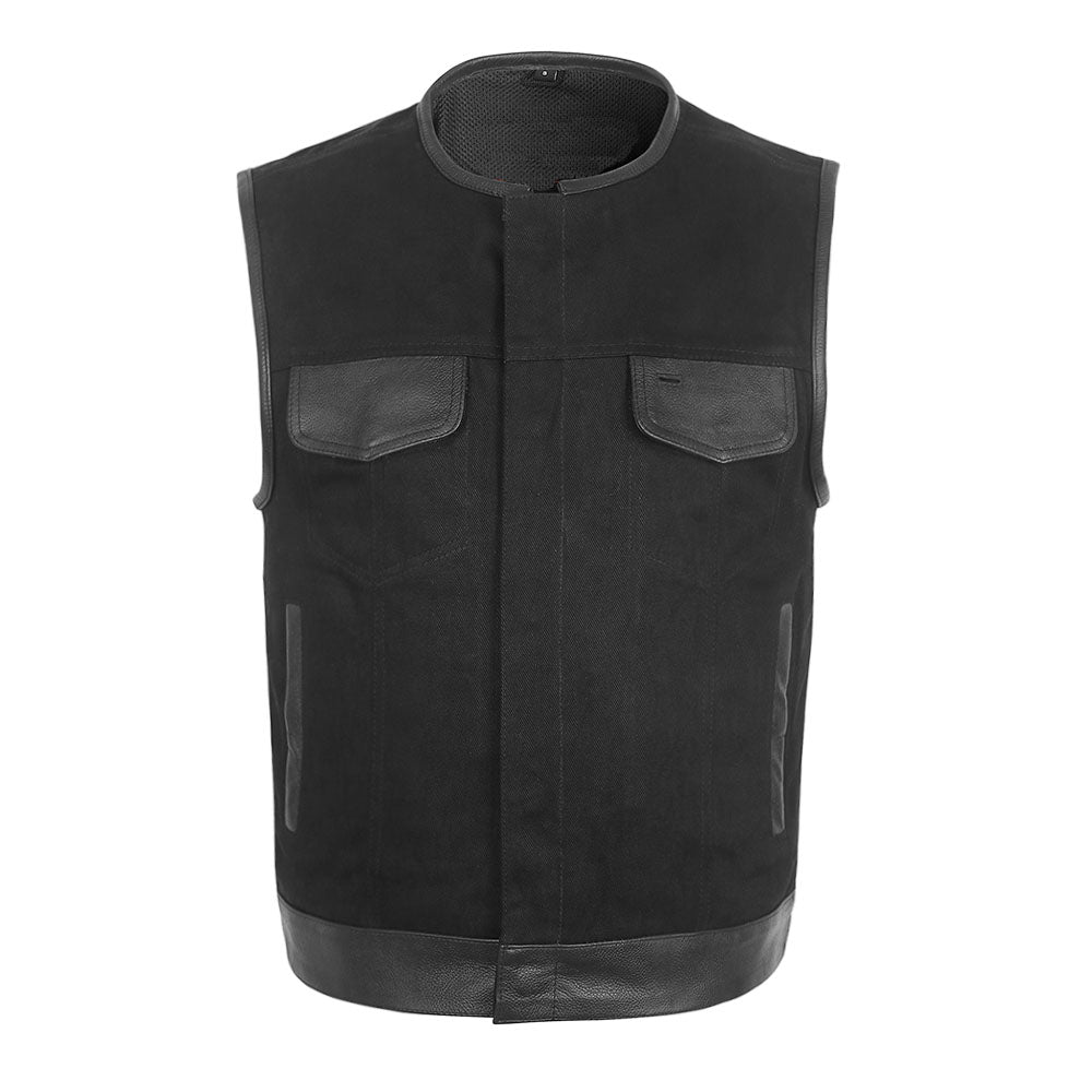 Shadow Command Vest - (Rolled Collar) - “Strike Quiet. Ride Hard.”