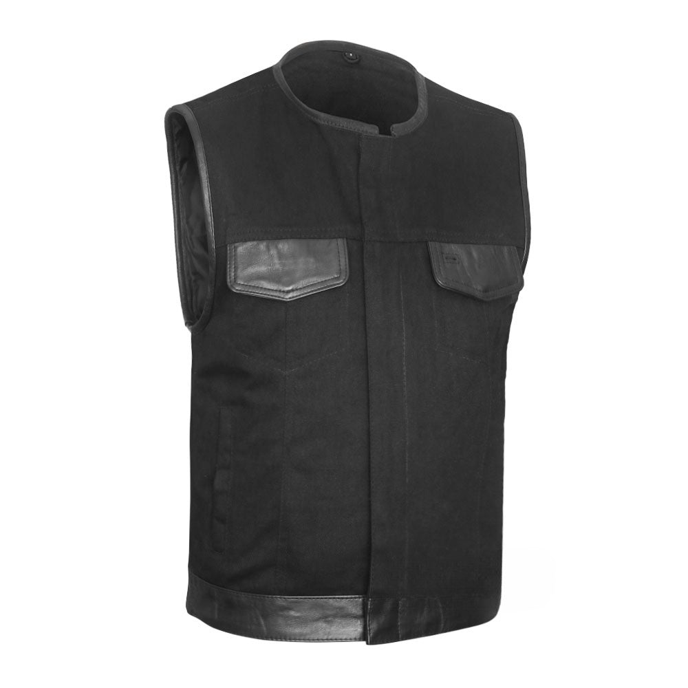 Shadow Command Vest - (Rolled Collar) - “Strike Quiet. Ride Hard.”
