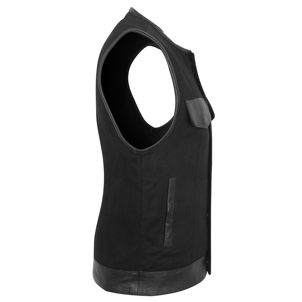 Shadow Command Vest - (Rolled Collar) - “Strike Quiet. Ride Hard.”