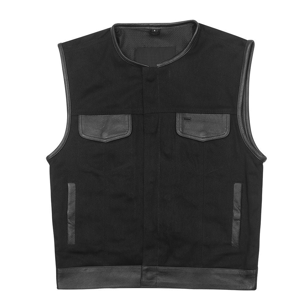 Shadow Command Vest - (Rolled Collar) - “Strike Quiet. Ride Hard.”