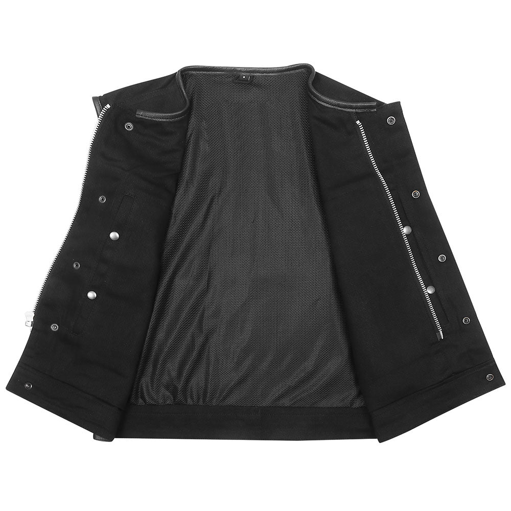 Shadow Command Vest - (Rolled Collar) - “Strike Quiet. Ride Hard.”